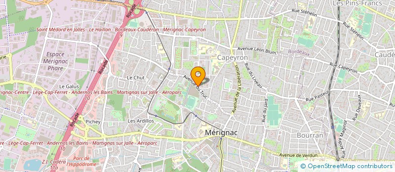 localisation de l'entreprise MONSIEUR ARNAUD FOUGEU  MERIGNAC