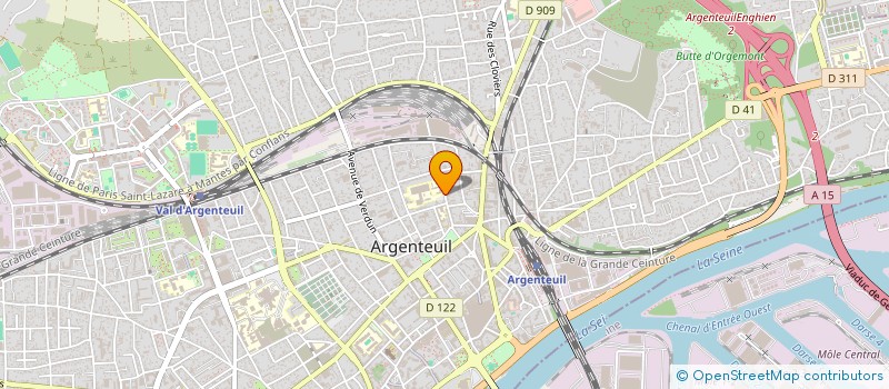 localisation de l'entreprise MONSIEUR ARNAUD FOUGEYROLLAS  ARGENTEUIL