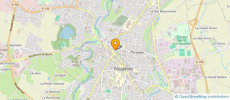 localisation de l'entreprise MONSIEUR ARNAUD FOUQUE  FOUGERES