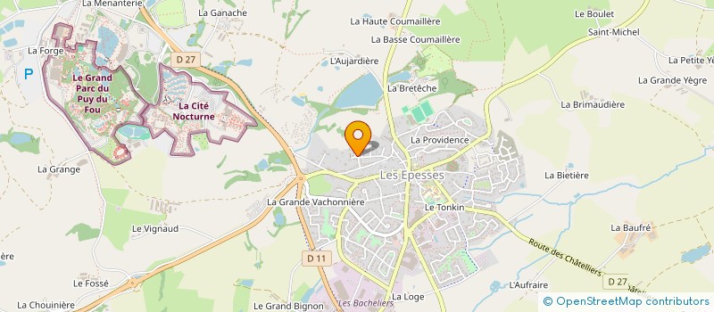 localisation de l'entreprise MONSIEUR ARNAUD FOURNIER  LA MEILLERAIE-TILLAY