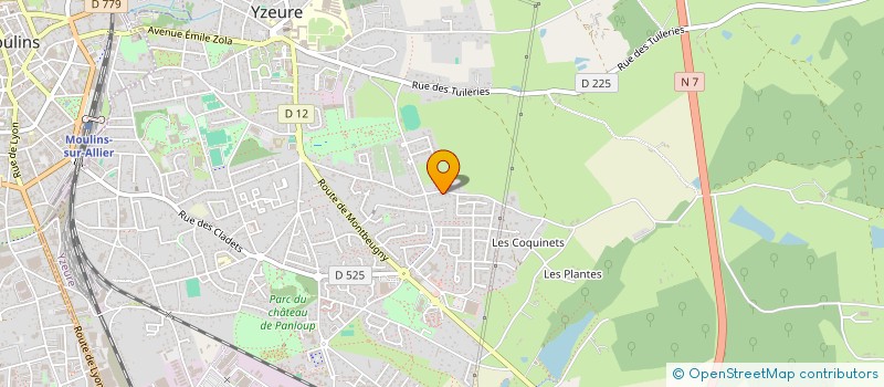 localisation de l'entreprise MONSIEUR ARNAUD FRAISE à YZEURE
