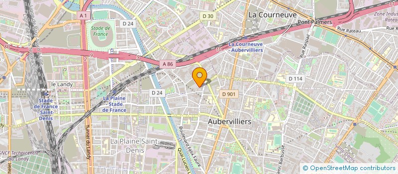 localisation de l'entreprise MONSIEUR ARNAUD FRANCK  AUBERVILLIERS