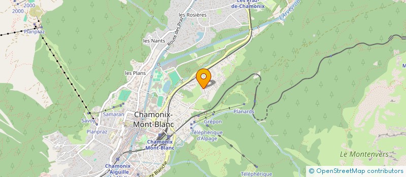 localisation de l'entreprise MONSIEUR ARNAUD FRANCOIS à CHAMONIX-MONT-BLANC