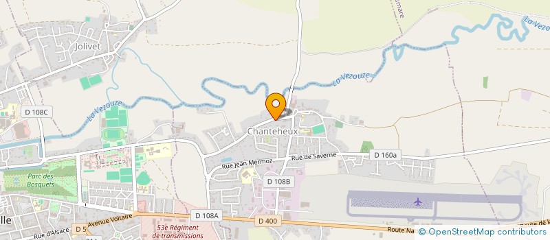 localisation de l'entreprise MONSIEUR ARNAUD FRANTZ  CHANTEHEUX