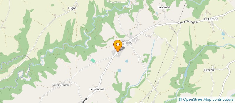 localisation de l'entreprise MONSIEUR ARNAUD FRAYSSE  QUINS