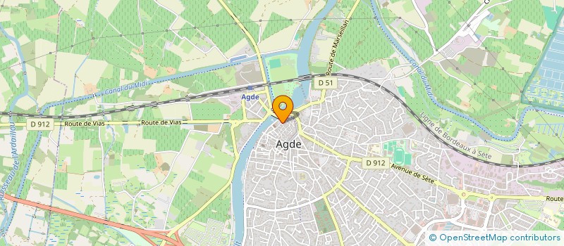 localisation de l'entreprise MONSIEUR ARNAUD FREDET  AGDE