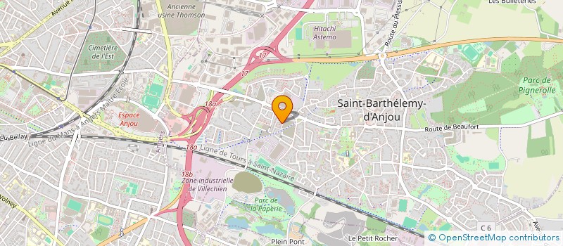 localisation de l'entreprise MONSIEUR ARNAUD FRIONNET à SAINT-BARTHELEMY-D'ANJOU