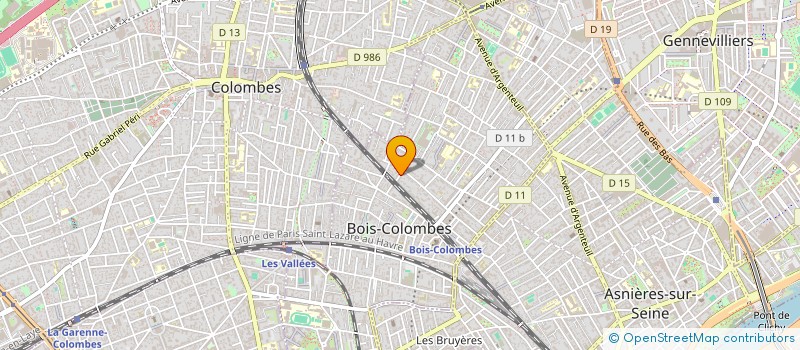 localisation de l'entreprise MONSIEUR ARNAUD FROIDEVAL à BOIS-COLOMBES