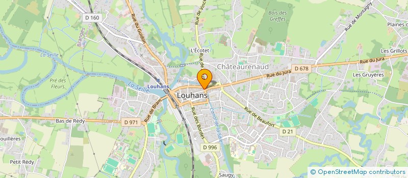 localisation de l'entreprise MONSIEUR ARNAUD FROISSARD à LOUHANS