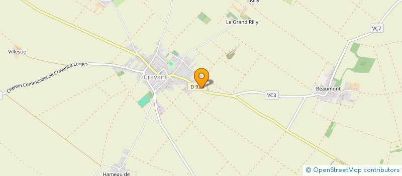 localisation de l'entreprise MONSIEUR ARNAUD FROMENT  CRAVANT