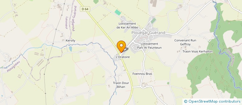 localisation de l'entreprise MONSIEUR ARNAUD GAC  PLOUEGAT-GUERAND