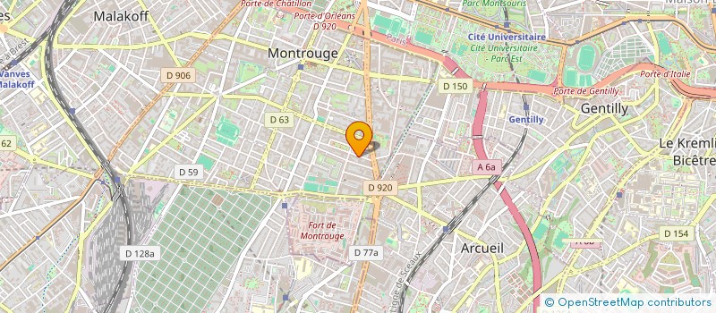 localisation de l'entreprise MONSIEUR ARNAUD GAIGNET  MONTROUGE