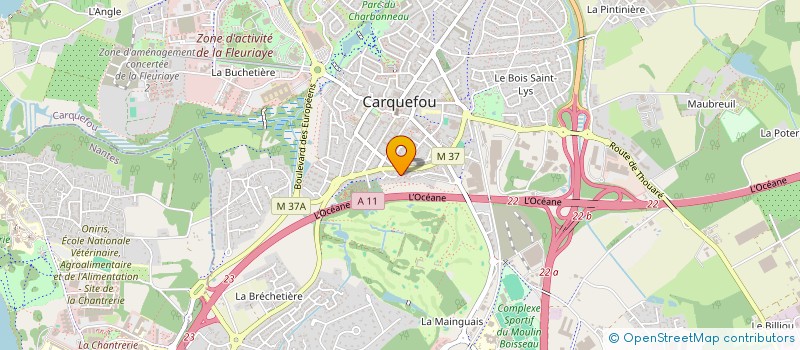 localisation de l'entreprise MONSIEUR ARNAUD GAILLARD  CARQUEFOU