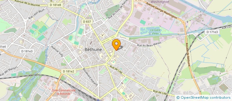 localisation de l'entreprise MONSIEUR ARNAUD GALANT  BETHUNE