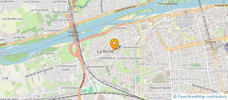 localisation de l'entreprise MONSIEUR ARNAUD GALLERAND  LA RICHE