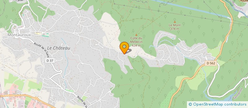 localisation de l'entreprise MONSIEUR ARNAUD GAMARD  MONTAUROUX