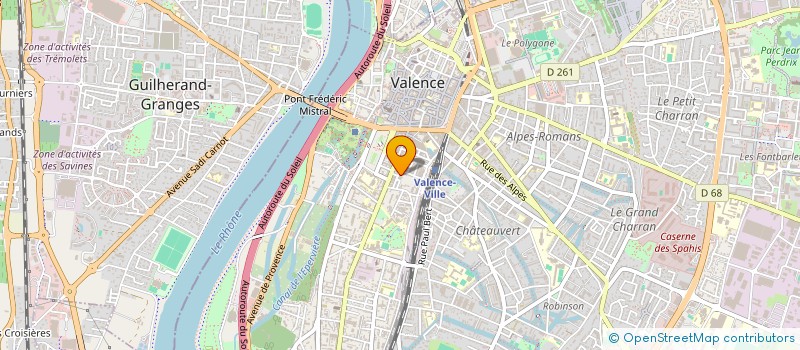 localisation de l'entreprise MONSIEUR ARNAUD GANANCIA à VALENCE