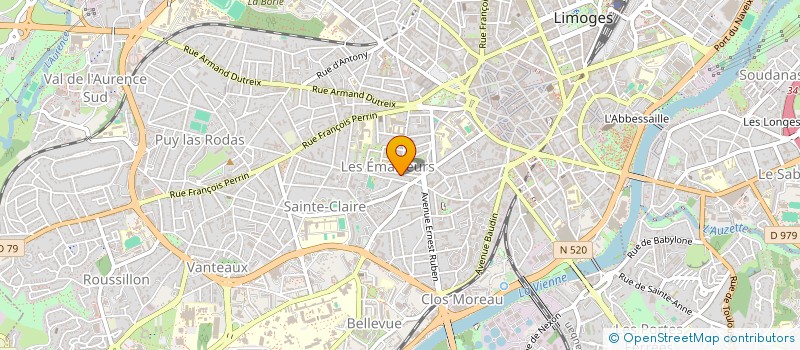 localisation de l'entreprise MONSIEUR ARNAUD GARDIES à LIMOGES
