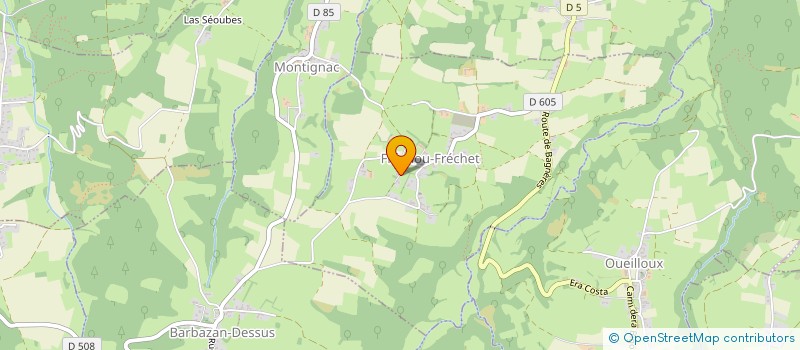 localisation de l'entreprise MONSIEUR ARNAUD GARREL  FRECHOU-FRECHET