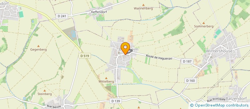 localisation de l'entreprise MONSIEUR ARNAUD GASSMANN  BERSTHEIM