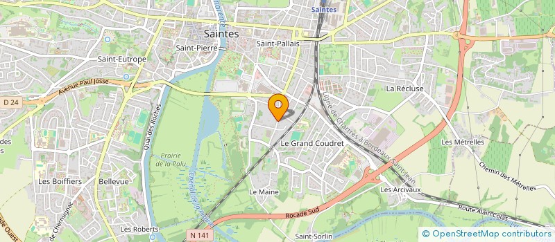 localisation de l'entreprise MONSIEUR ARNAUD GATIN  SAINTES