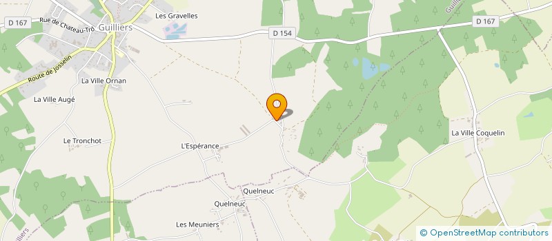 localisation de l'entreprise MONSIEUR ARNAUD GAUDICHE  GUILLIERS