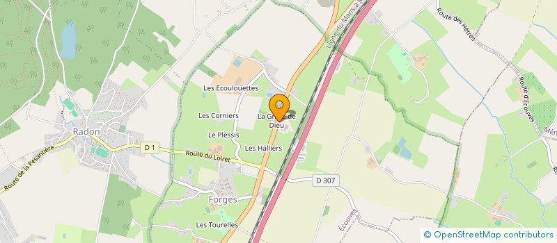 localisation de l'entreprise MONSIEUR ARNAUD GAUDRE à ECOUVES