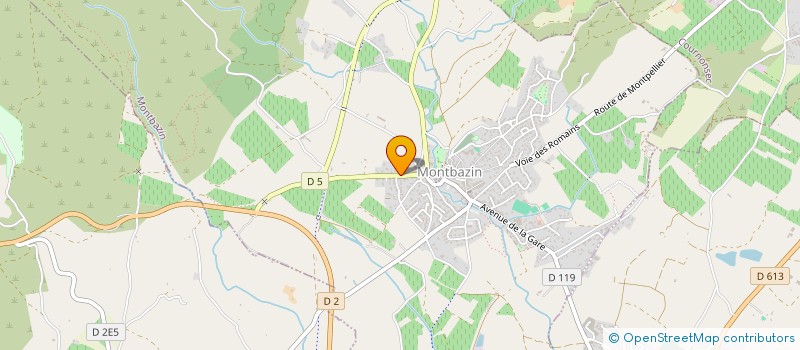 localisation de l'entreprise MONSIEUR ARNAUD GAURIER  MONTBAZIN