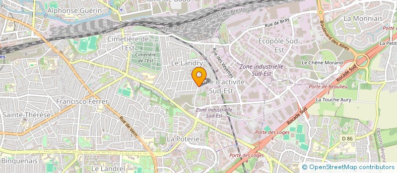 localisation de l'entreprise MONSIEUR ARNAUD GAUTHIER  RENNES