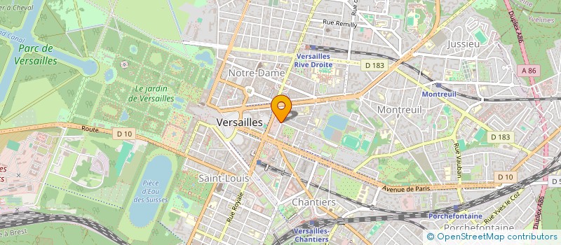 localisation de l'entreprise MONSIEUR ARNAUD GAUTHIER à VERSAILLES
