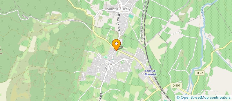 localisation de l'entreprise MONSIEUR ARNAUD GAUVRIT  FONS