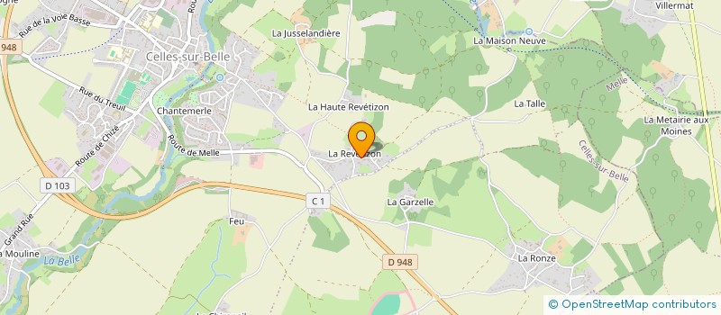 localisation de l'entreprise MONSIEUR ARNAUD GEORGES  CELLES-SUR-BELLE