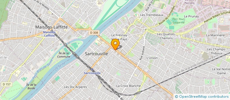 localisation de l'entreprise MONSIEUR ARNAUD GEORGET à SARTROUVILLE