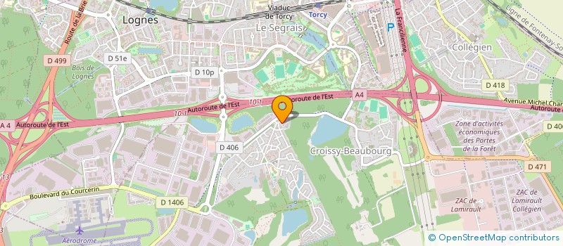 localisation de l'entreprise MONSIEUR ARNAUD GEORGET  CROISSY-BEAUBOURG