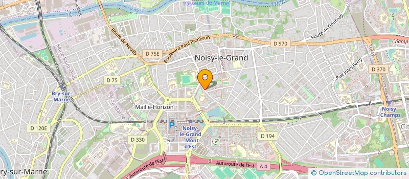 localisation de l'entreprise MONSIEUR ARNAUD GEORGIN à NOISY-LE-GRAND