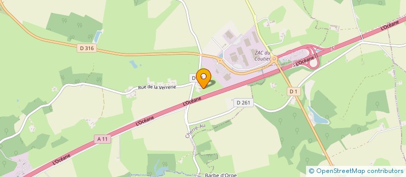 localisation de l'entreprise MONSIEUR ARNAUD GERMAIN  CHERRE-AU