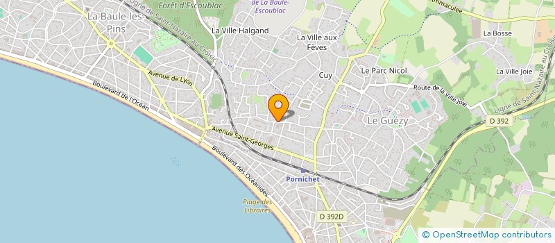 localisation de l'entreprise MONSIEUR ARNAUD GERMAIN à LA BAULE-ESCOUBLAC