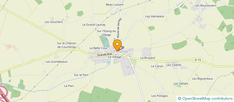 localisation de l'entreprise MONSIEUR ARNAUD GERVILLIERS  PIFFONDS