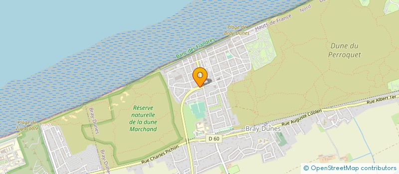 localisation de l'entreprise MONSIEUR ARNAUD GEVAERT  BRAY-DUNES