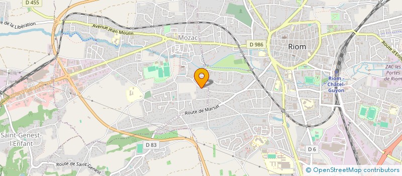 localisation de l'entreprise MONSIEUR ARNAUD GIGOUX  MOZAC