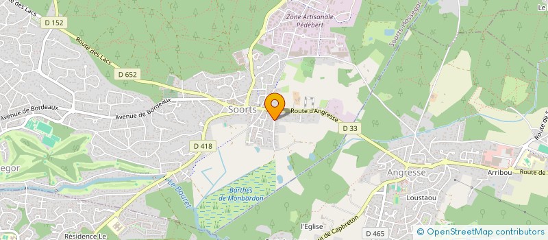 localisation de l'entreprise MONSIEUR ARNAUD GIMENEZ  SOORTS-HOSSEGOR