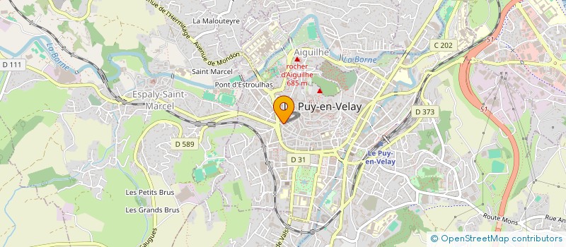 localisation de l'entreprise MONSIEUR ARNAUD GIRAUD  LE PUY-EN-VELAY