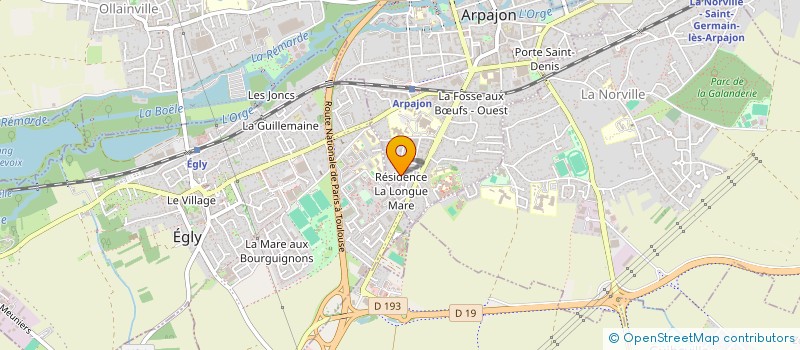 localisation de l'entreprise MONSIEUR ARNAUD GIRAUD  ARPAJON