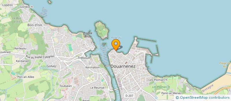 localisation de l'entreprise MONSIEUR ARNAUD GLOAGUEN  DOUARNENEZ