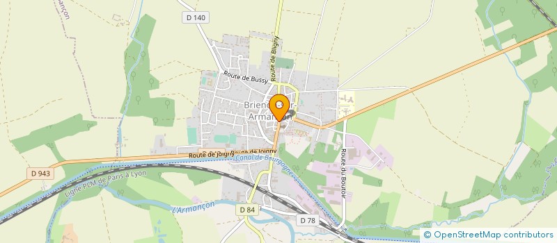 localisation de l'entreprise MONSIEUR ARNAUD GODARD  BRIENON-SUR-ARMANCON