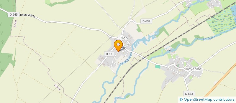 localisation de l'entreprise MONSIEUR ARNAUD GODERIS  ERLON