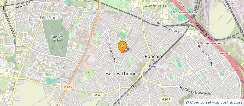 localisation de l'entreprise MONSIEUR ARNAUD GOEDER  FACHES-THUMESNIL