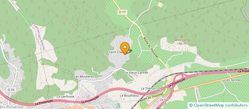 localisation de l'entreprise MONSIEUR ARNAUD GORTEAU  LE CANNET-DES-MAURES