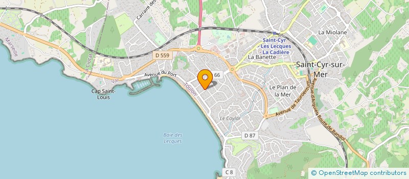 localisation de l'entreprise MONSIEUR ARNAUD GOSNER à SAINT-CYR-SUR-MER