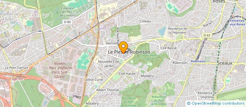 localisation de l'entreprise MONSIEUR ARNAUD GOUMAIN  LE PLESSIS-ROBINSON